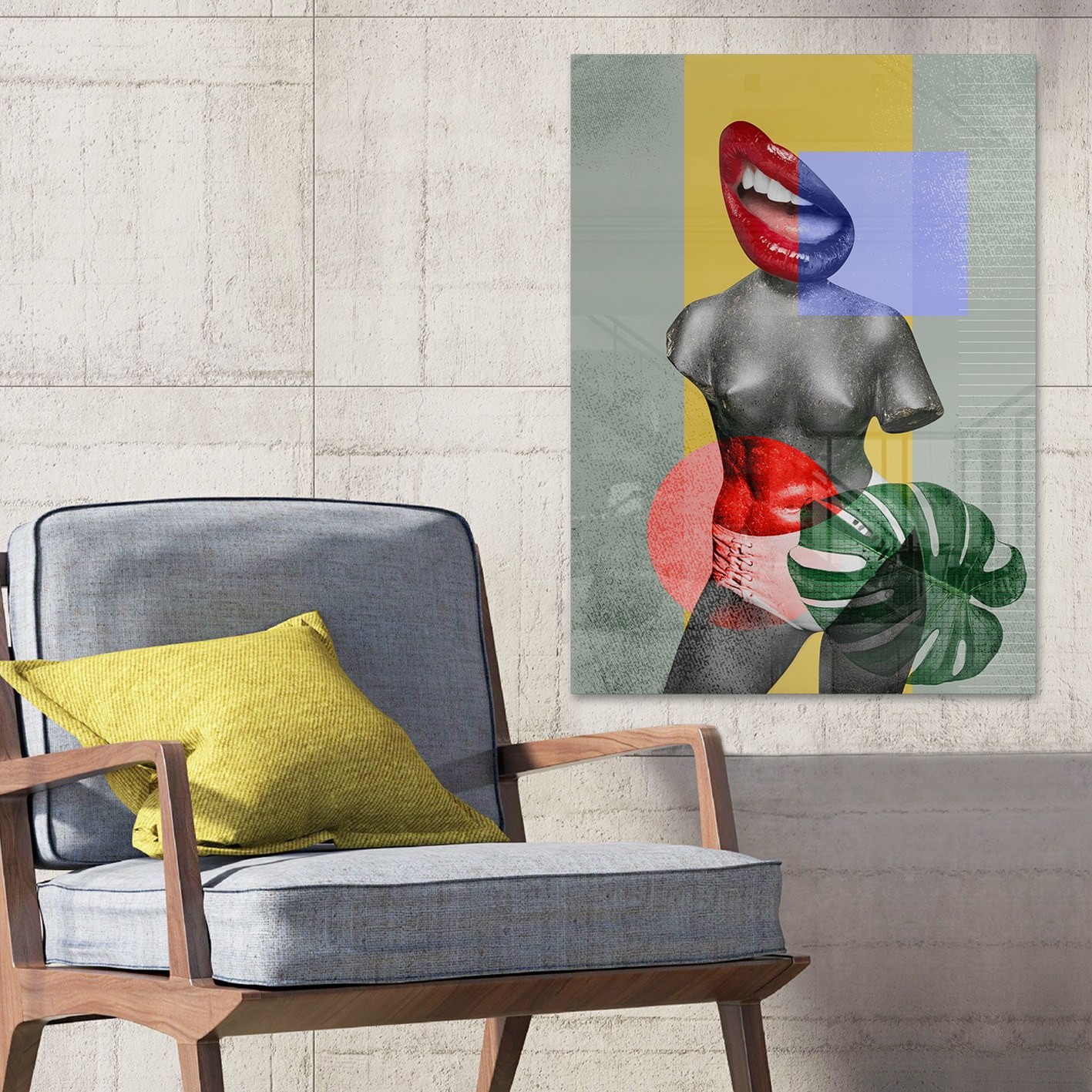 Слика од калено стакло Wallity 70x100cm