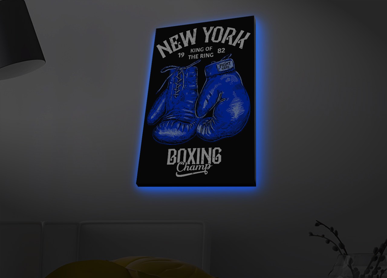 Слика „Волити" на платно со LED осветлување 45x70 см