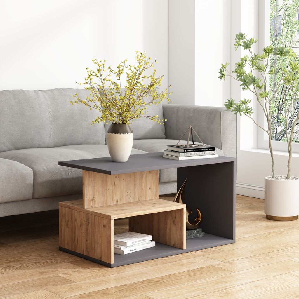 Sitonia Клуб маса Богота атлантик/антрицит - 90 × 50 × 50 см