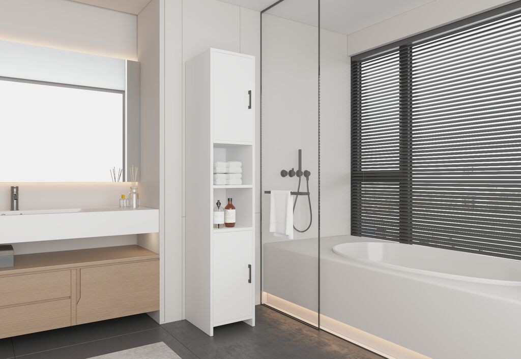 Sitonia Плакар за бања Табриз - 37 × 25 × 180 см