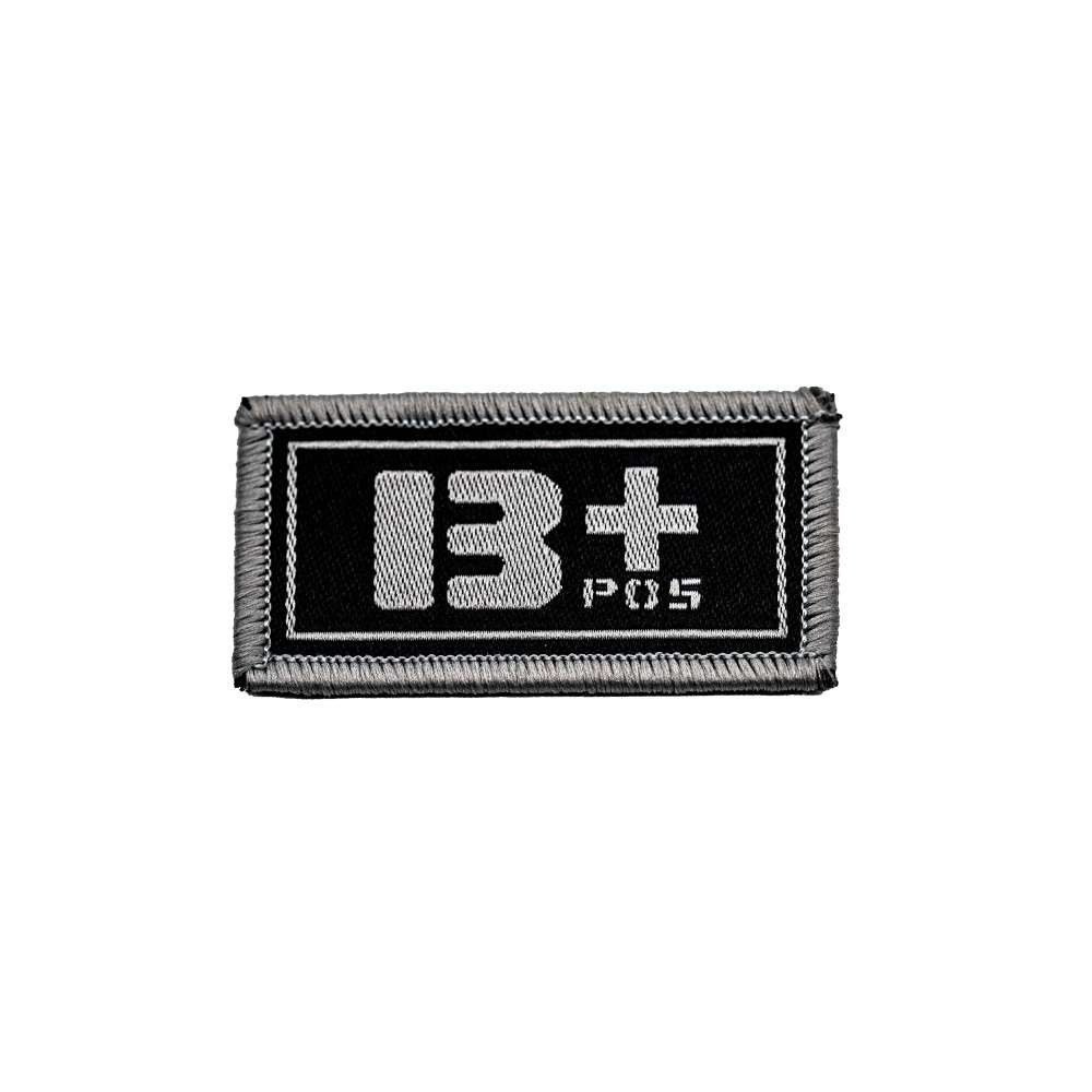 VIGOR Лепенка везен woven emblem blood type b+