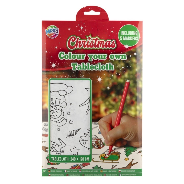 ARTMIE Божиќен чаршав за сликање со маркери 240x128 см