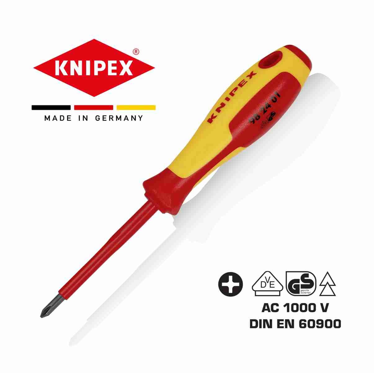Knipex Одвртувач PH1 x 187mm VDE 1000V