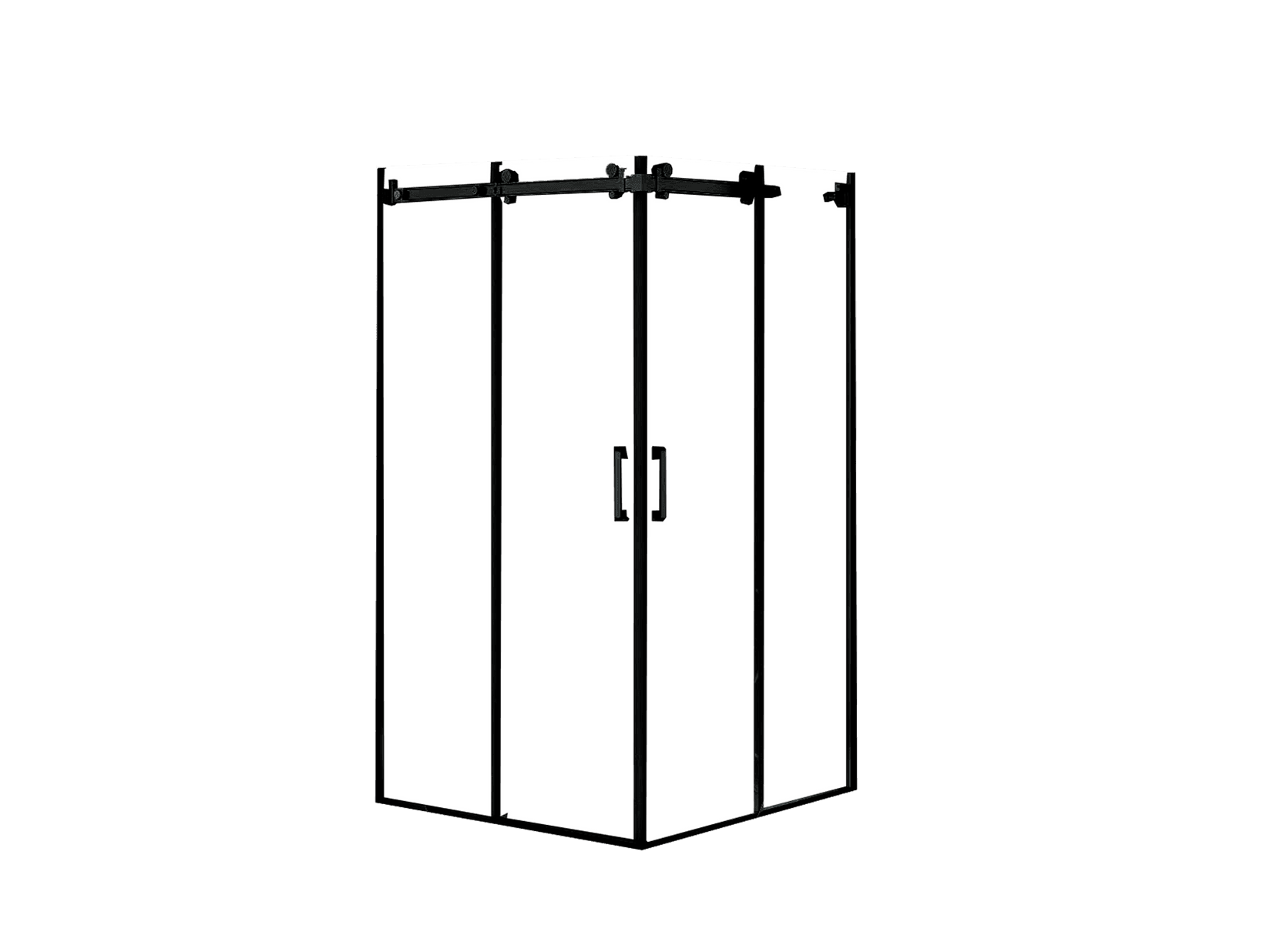 Fabbygo Параван Impera 80x80 190cm/6mm - црна