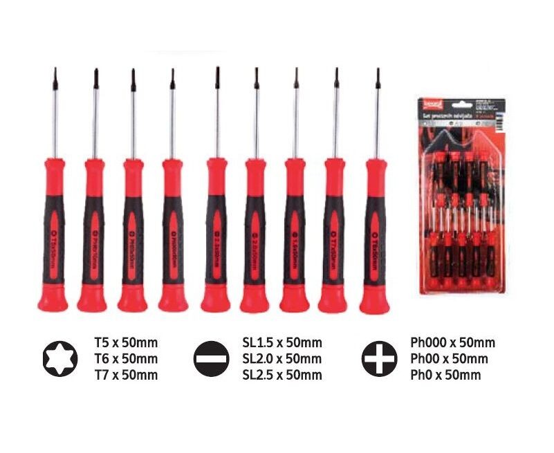 Beorol Сет прецизни штрафцигери 9 парчиња