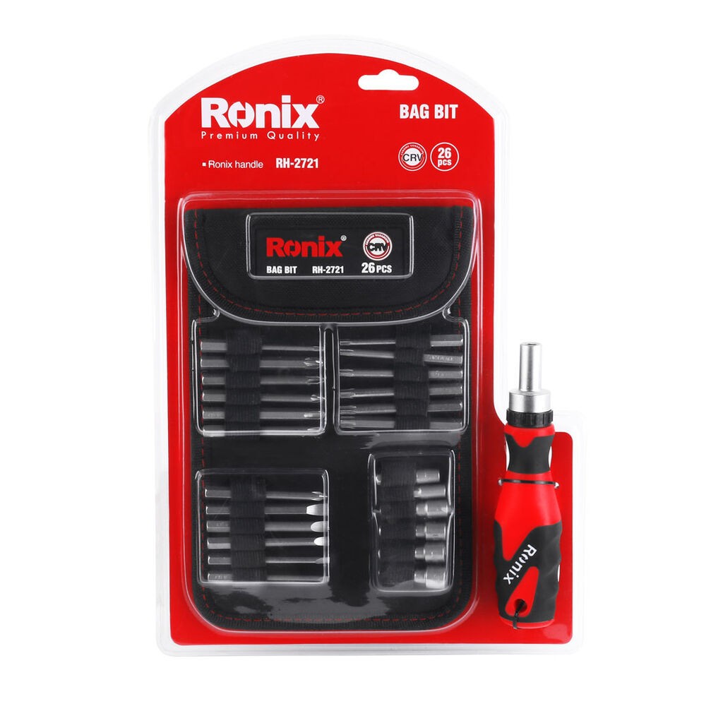 Ronix Сет 26 битови + парчиња, РХ-2721