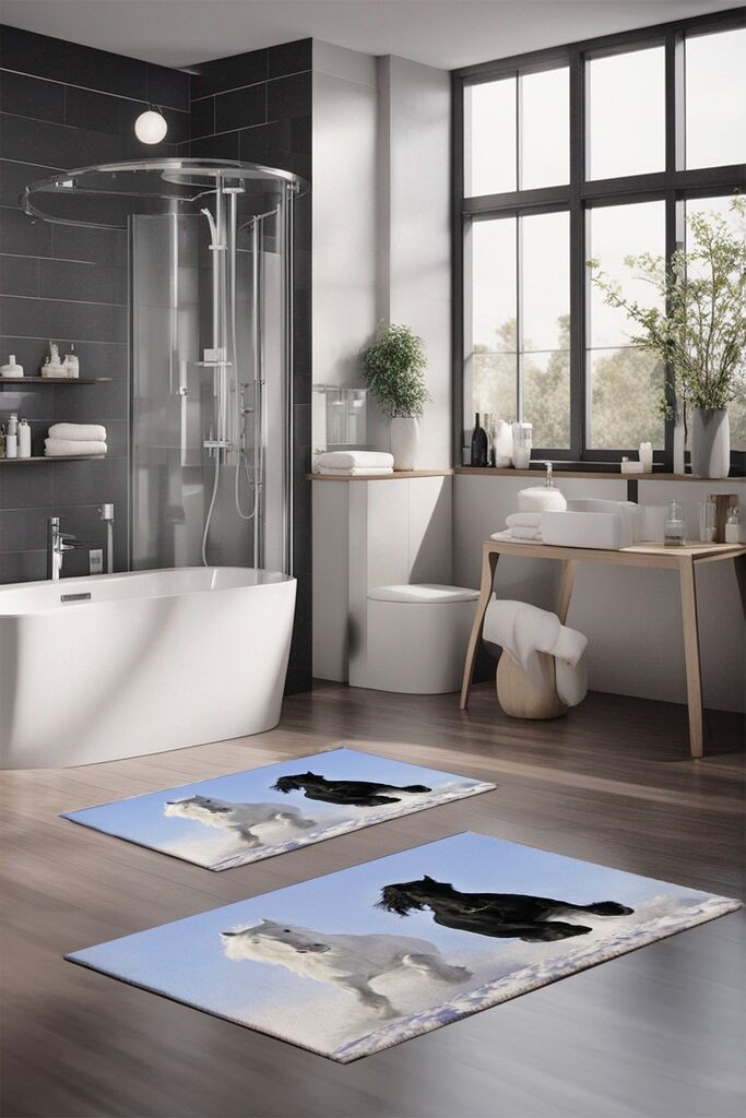 Комплет душеци за бања L'essentiel Maison CT-5119, шарени