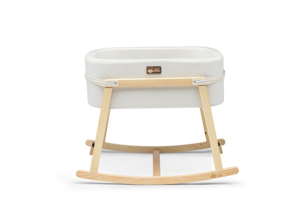 Лулка Hanah Home за бебиња, 90x70x58 см, бела