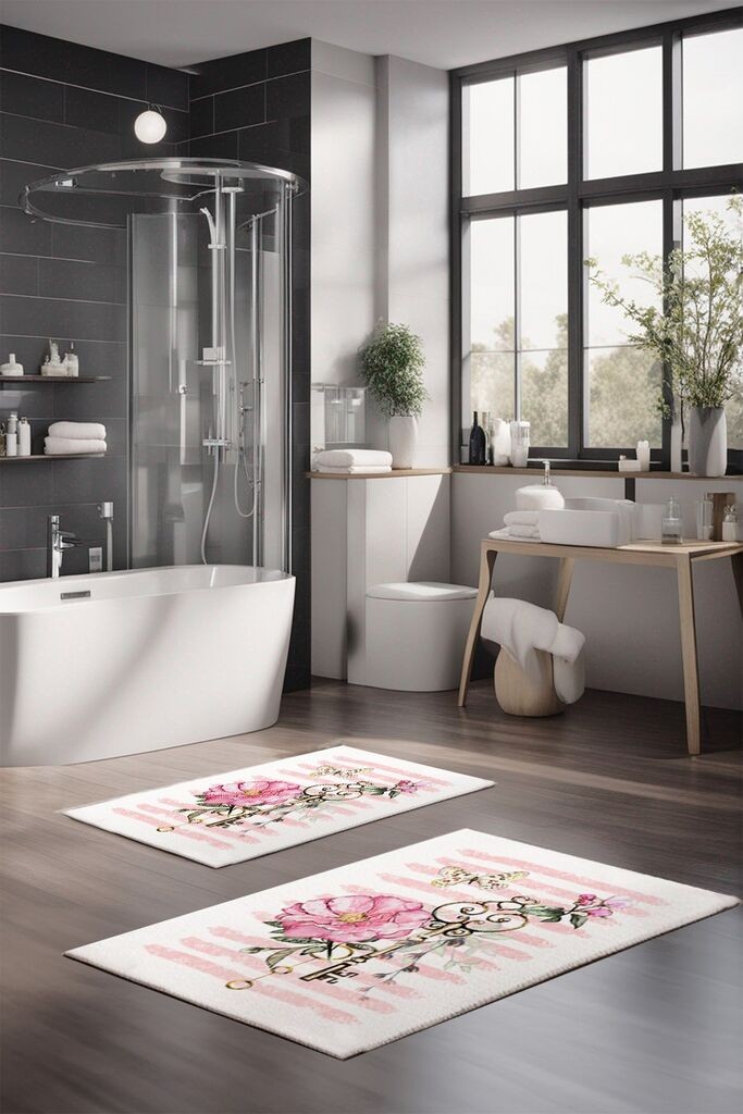 Комплет душеци за бања L'essentiel Maison CT-5245, Шарени