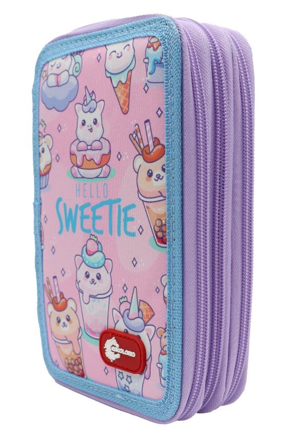 Eskolorio Прибор за моливи празен, со 3 патенти