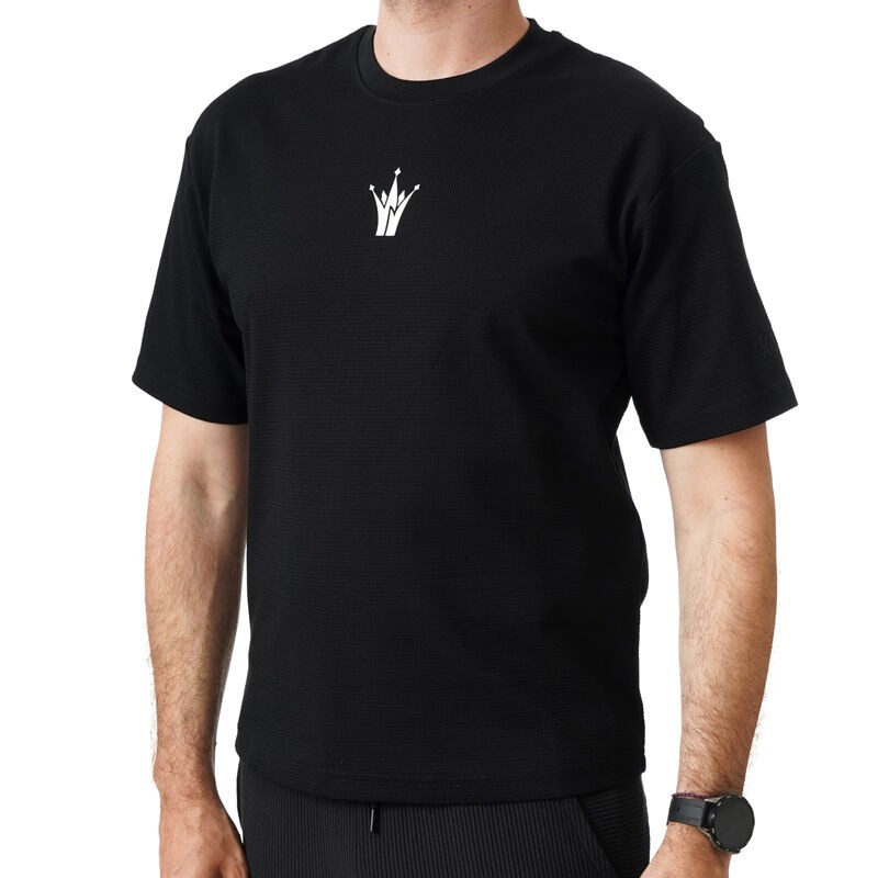 Црна маичка со кратки ракави „Џокер“ од 361 степени за мажи