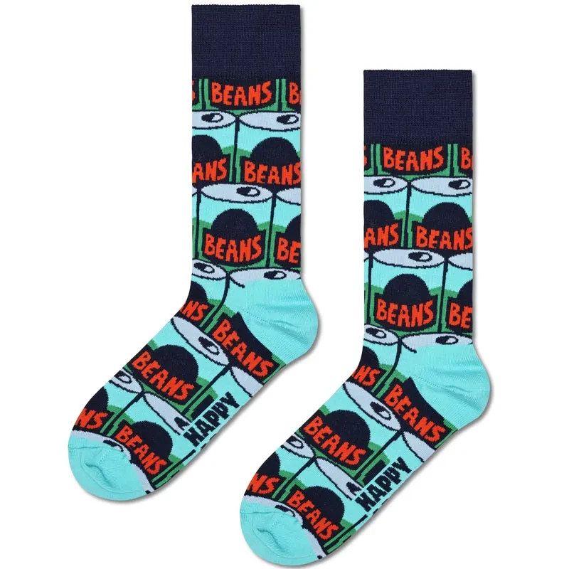 Машки чорапи Happy Socks Beans, 1 пар, шарени