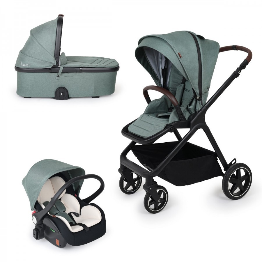 JUNGLE Количка LUMI 3 во 1 зелена