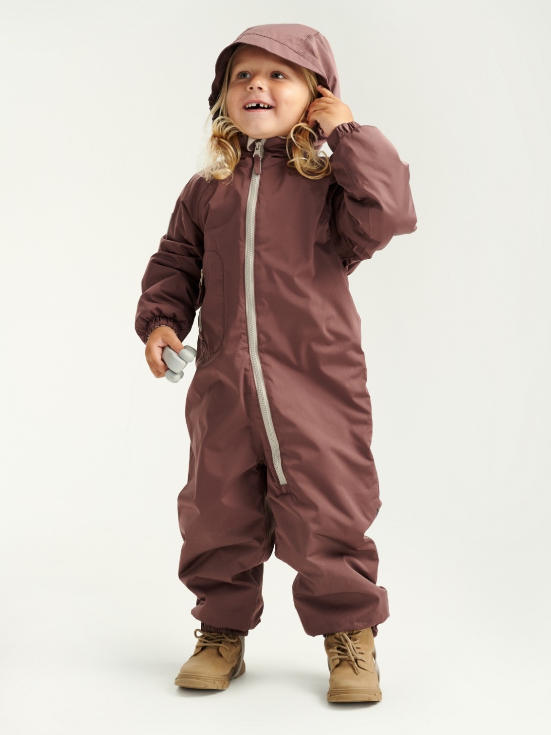 LEOKID Комбинезон во една боја Fig Tree - 86-92