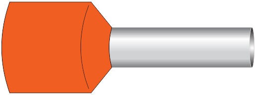 Alfa Electric Завршеток изолиран 0.5mm², портокалов US-2005