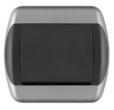 Metalka Majur Прекинувач вкрстен црно-сребро Royal ексклузив 15.72.006