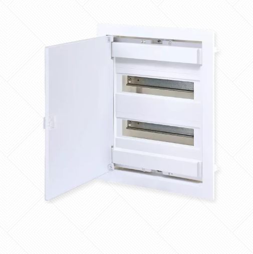 Alfa Electric Разводна кутија 2-редна вградна за IT опрема, бела врата Technoplast U24FSN