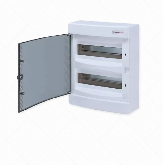 Alfa Electric Спратна табла ОГ 2x12 со проѕирен капак Technoplast Н242C