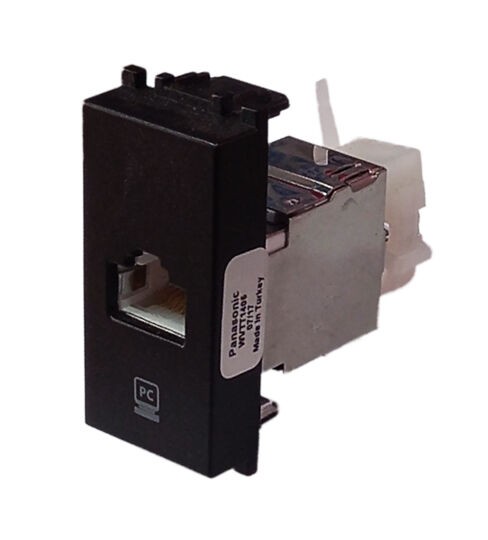 Panasonic Мрежен конектор Црн Cat6 Optima WVTT1405-9BL