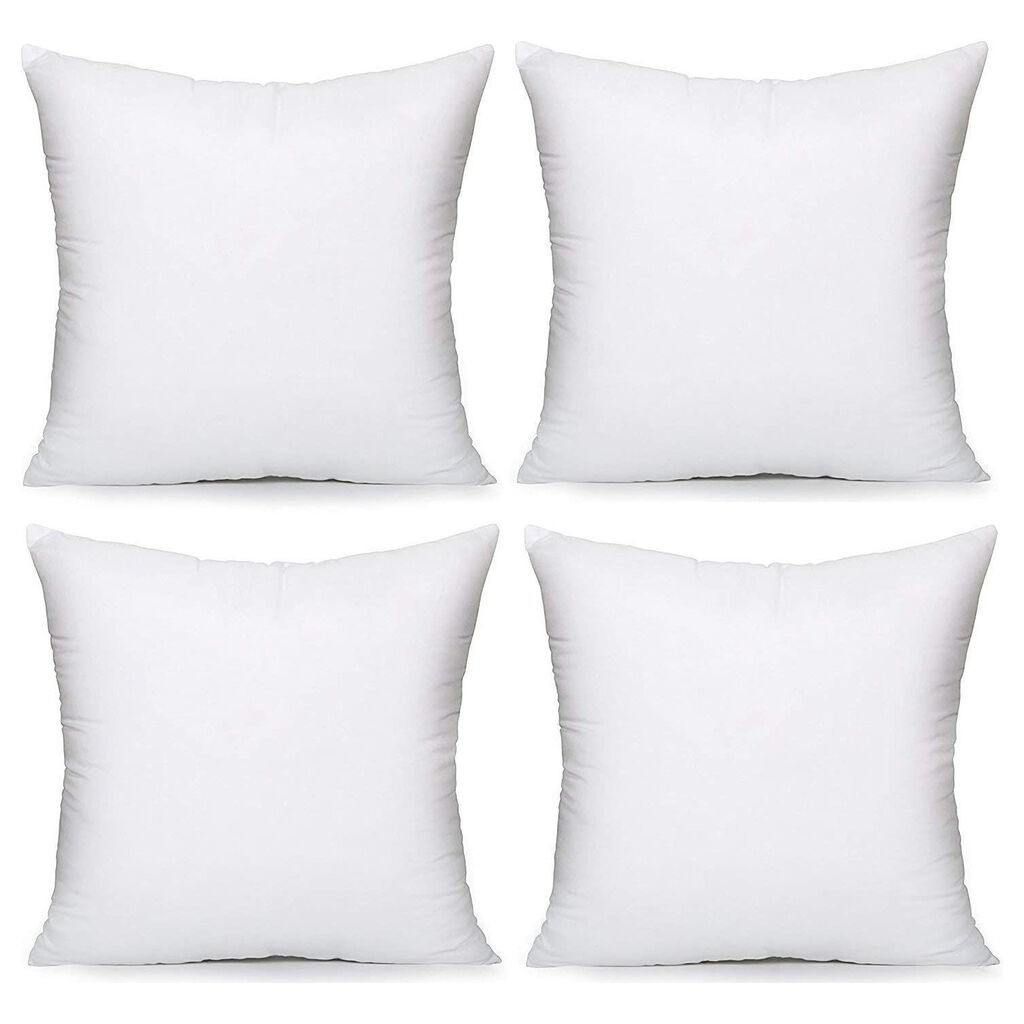 Комплет перници Aberto Design Kirlent Ici, 45x45 см, 4 парчиња, бела боја