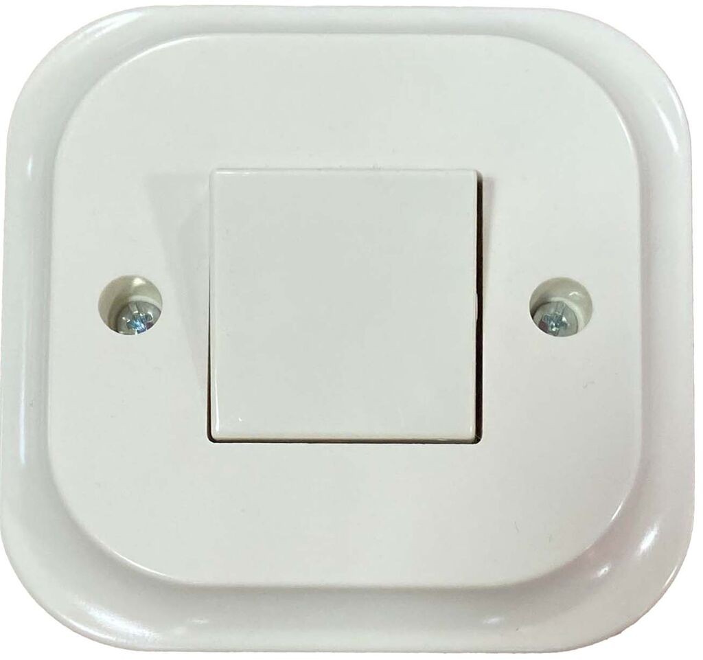 Alfa Electric Прекинувач обичен Bell 1101.42 бела боја