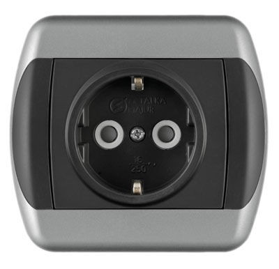 Metalka Majur Приклучница II шуко црно-сребро ројал ексклузив 15.72.052