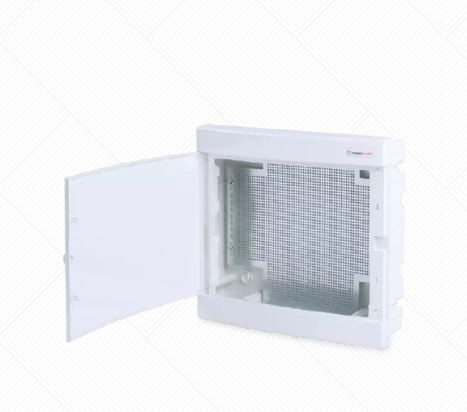 Alfa Electric Разводна кутија 2×18 редна вградна за IT опрема, бела врата Technoplast U2×18CN