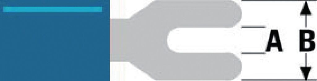 Nedis Fast On Конектор fork 4.3×7.2mm, сина ST-112