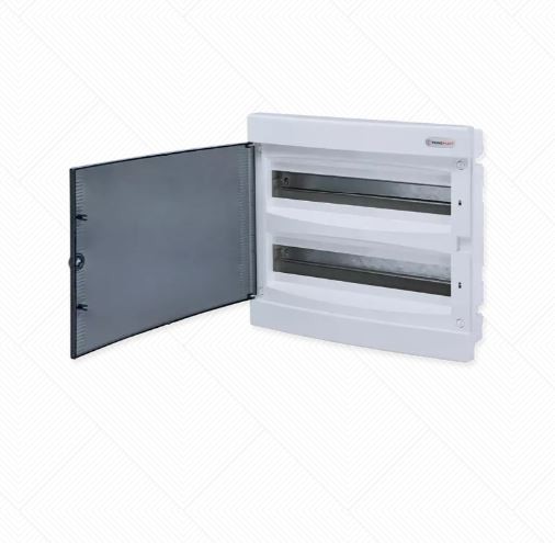 Alfa Electric Спратна табла вградна 36 модули, проѕирен капак Technoplast U2×18S