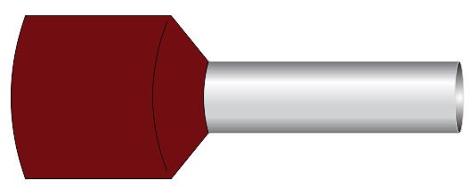 Alfa Electric Завршеток изолиран 10mm², венге боја US-2100