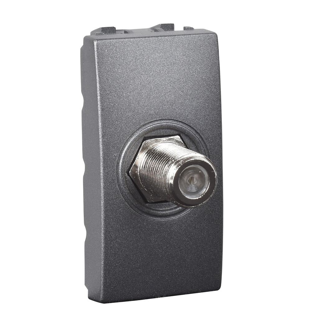 Schnaider ТВ приклучница црна Unica Electric MGU3.468.12