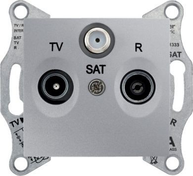 Schnaider Антенска приклучница проодна Sedna алуминиум SDN3501460