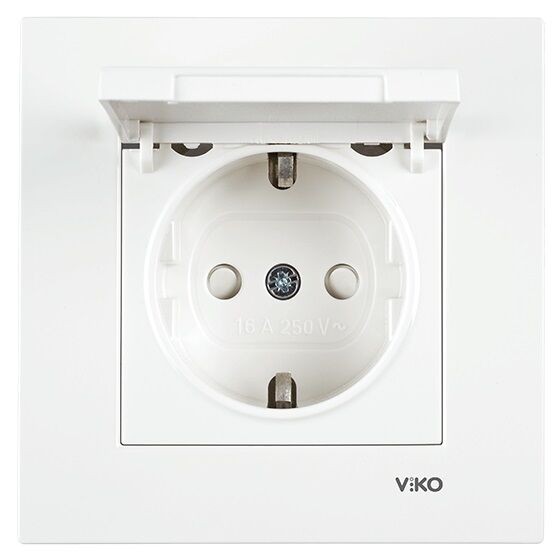 Alfa Electric Штекер со капак Kare бел Viko 90960012