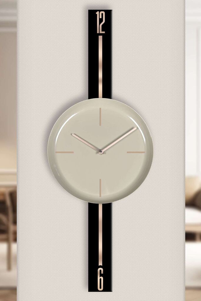 Wallity dzиден часовник Vlnt103Syhcp, 30x80 см, црна и беж