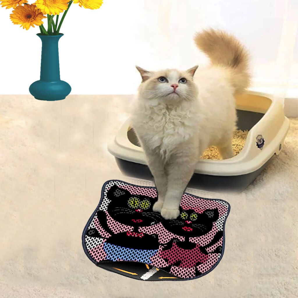 Aberto Design Тоалетна просторија за мачки Kdkafa0235, 40 x 50 см, шарена