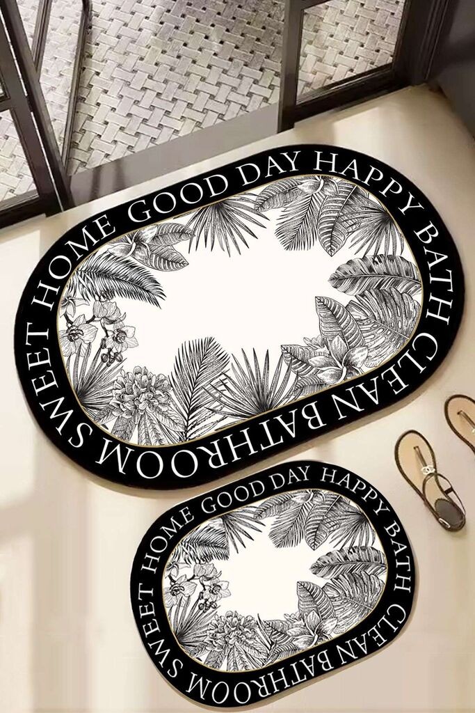 Комплет патосници за бања L'essentiel Maison Carriera, 2 парчиња, Шарена