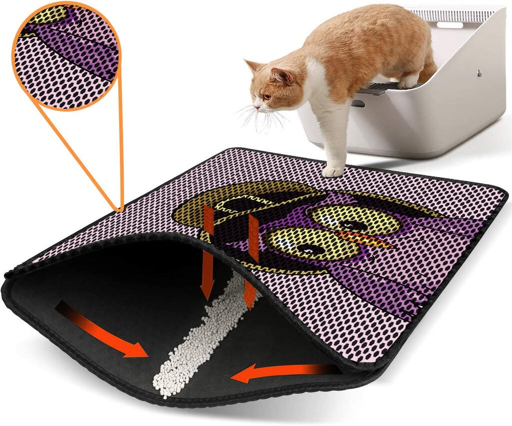 Aberto Design WC преграда за мачки Nrszn0122, 45 x 60 см, светло розова