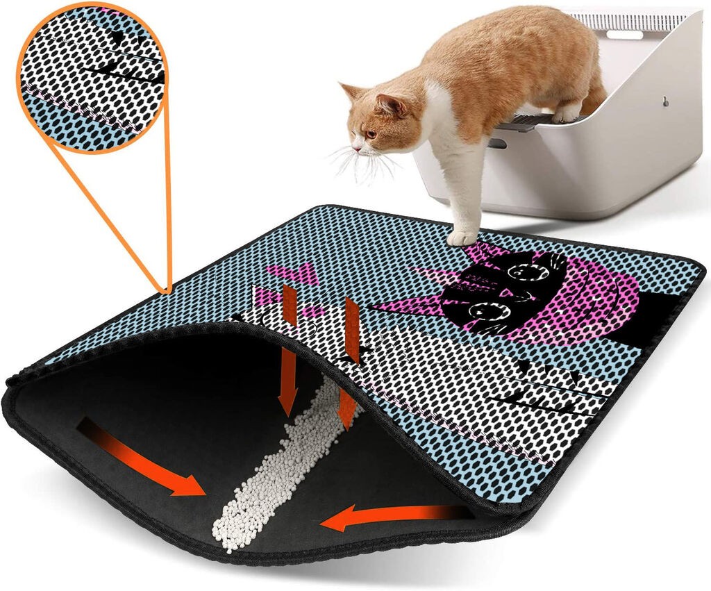 Aberto Design WC преграда за мачки Nrszn0204, 45 x 60 см, светло сина