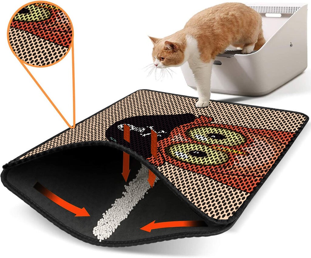 Aberto Design WC преграда за мачки Nrszn0078, 45 x 60 см, портокалова