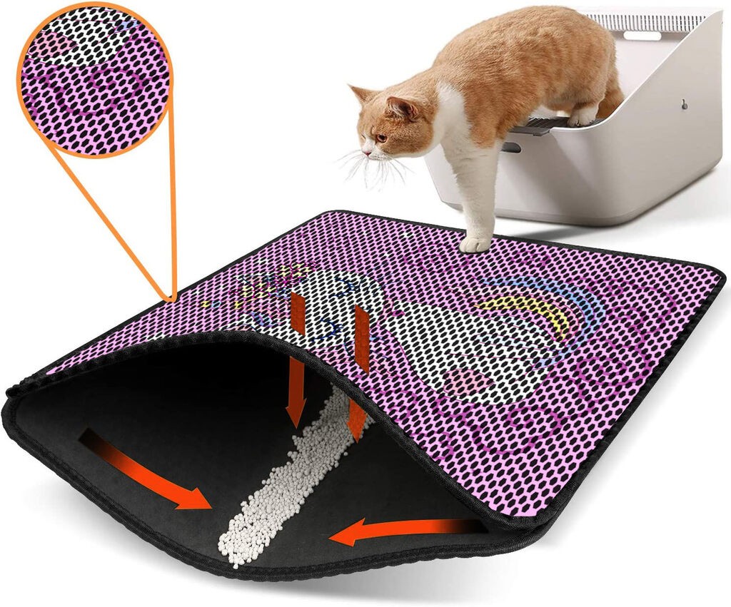 Aberto Design WC преграда за мачки Nrszn0161, 45 x 60 см, розова