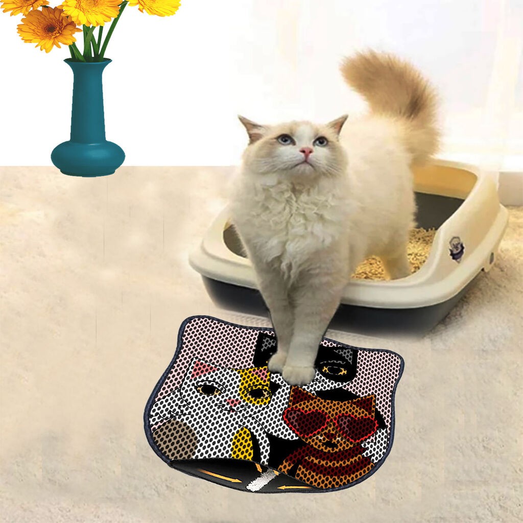 Aberto Design Тоалетна просторија за мачки Kdkafa0089, 40 x 50 см, шарена