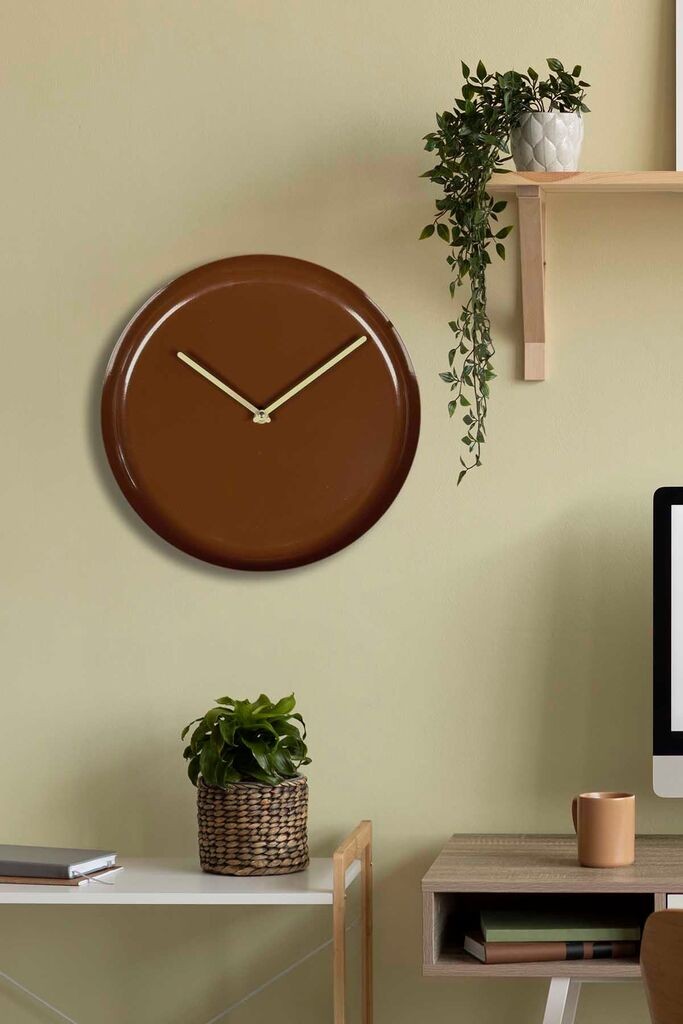 Wallity dzиден часовник 30Sivmet, 30x30 см, кафеав