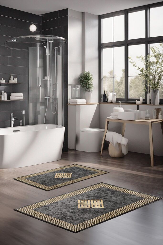 Комплет теписи за бања L'essentiel Maison CT-5067, 2 парчиња, шарени