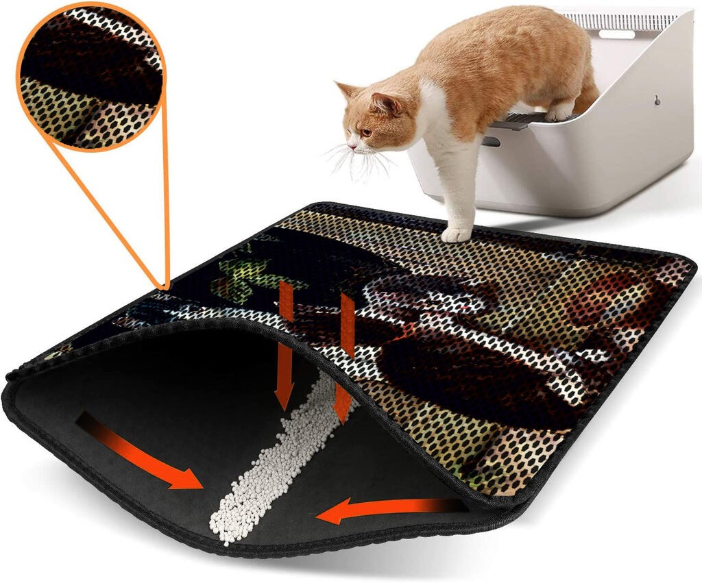 Aberto Design Тоалетна просторија за мачки Nrszn0007, 45 x 60 см, шарена