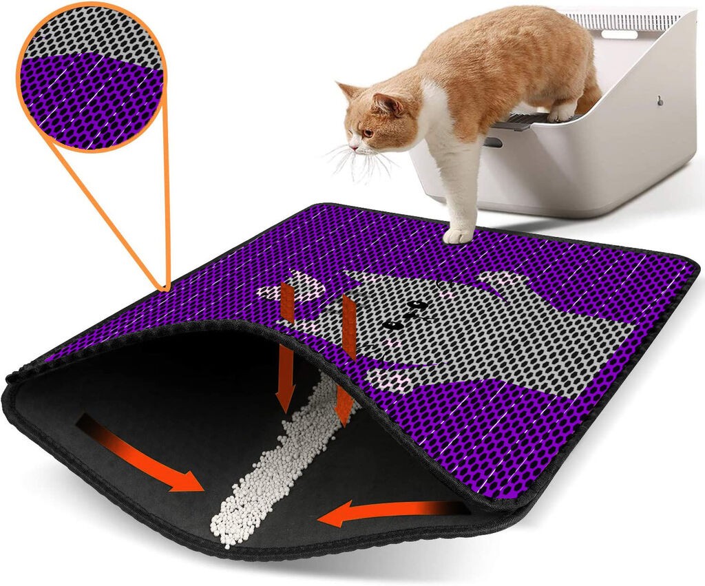 Aberto Design Тоалетна просторија за мачки Nrszn0003, 45 x 60 см, виолетова