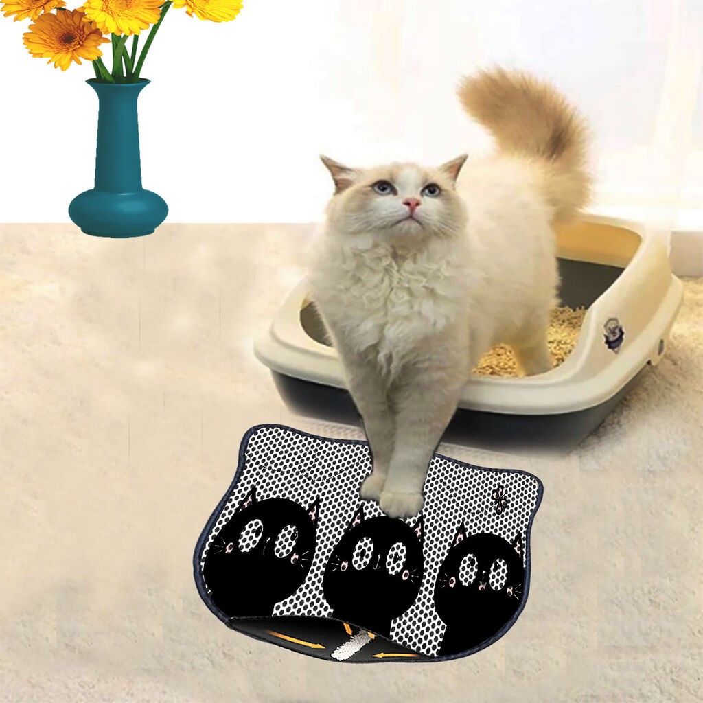 Тоалетна просторија за мачки Aberto Design Kdkafa0225, 40 x 50 см, црна