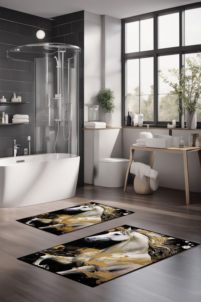 Комплет подлошки за бања L'essentiel Maison CT-5420, 2 парчиња, шарени