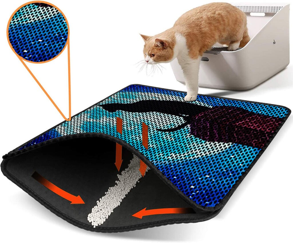 Aberto Design WC преграда за мачки Nrszn0131, 45 x 60 см, темно сина