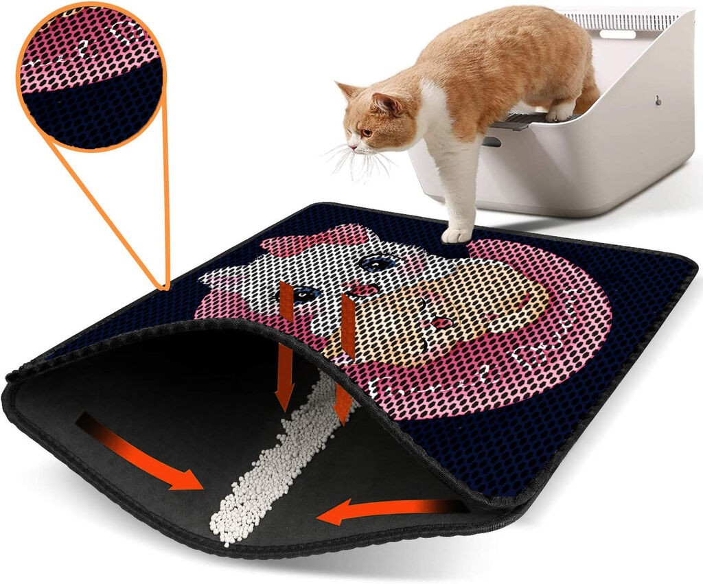 Aberto Design WC преграда за мачки Nrszn0065, 45 x 60 см, темно сина