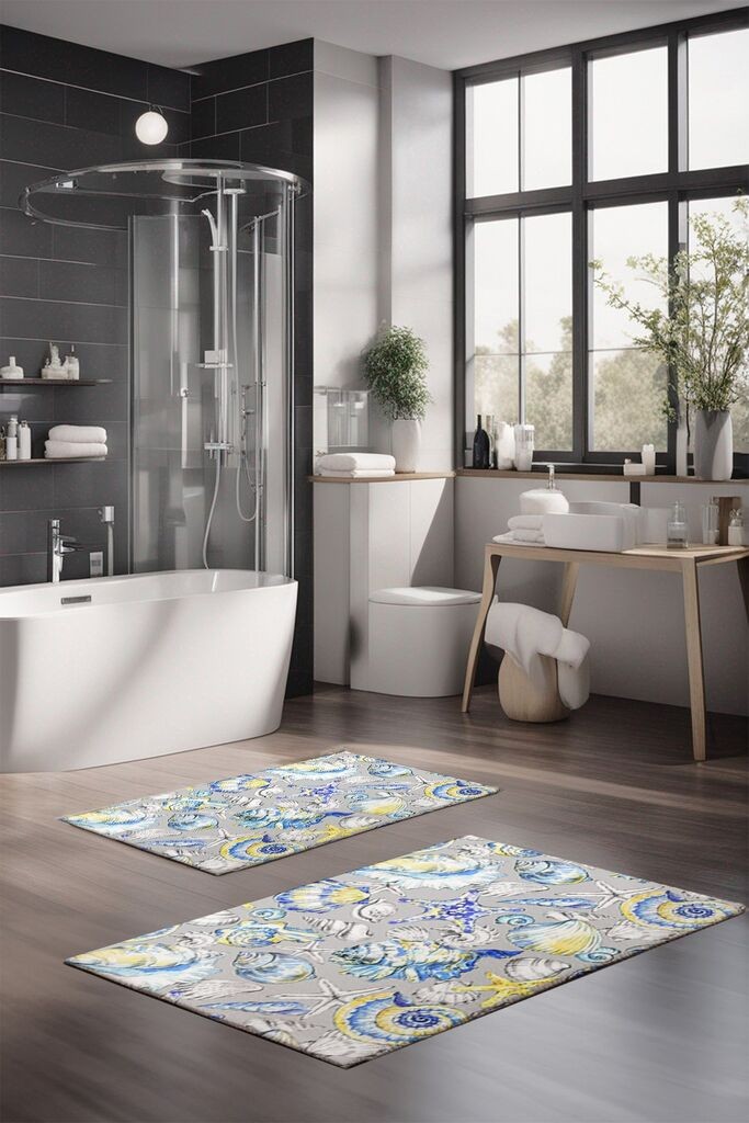 Комплет подлошки за бања L'essentiel Maison CT-5240, 2 парчиња, шарени